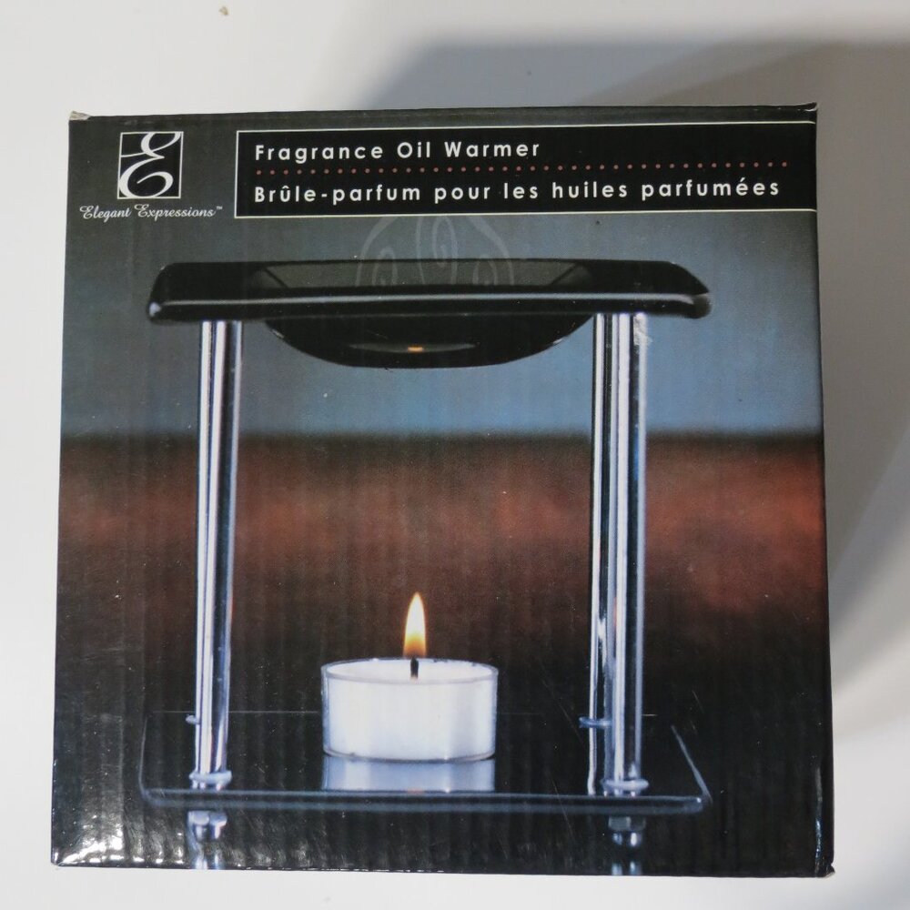 Expressions Black Candle Holder Elegant Home Accent